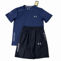 Under Armour Men's 2-Piece Set - Blue T-Shirt & White Shorts