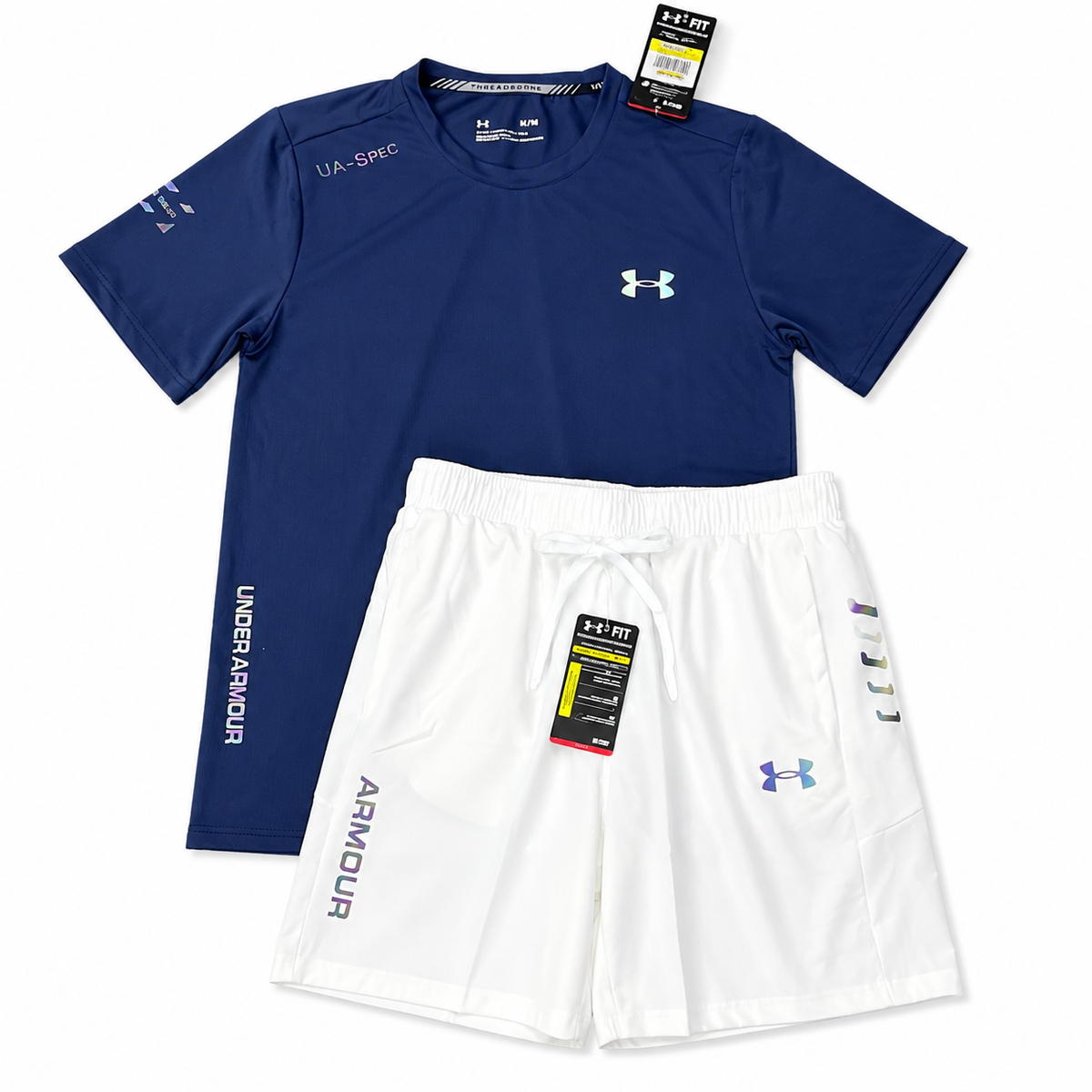 Under Armour Men's 2-Piece Set - Blue T-Shirt & Black Shorts