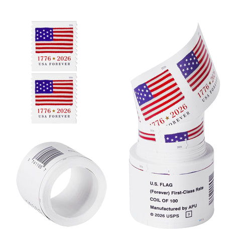 2026 US Flags Rolls / Booklets / Sheets Forever First Class Postage Stamps
