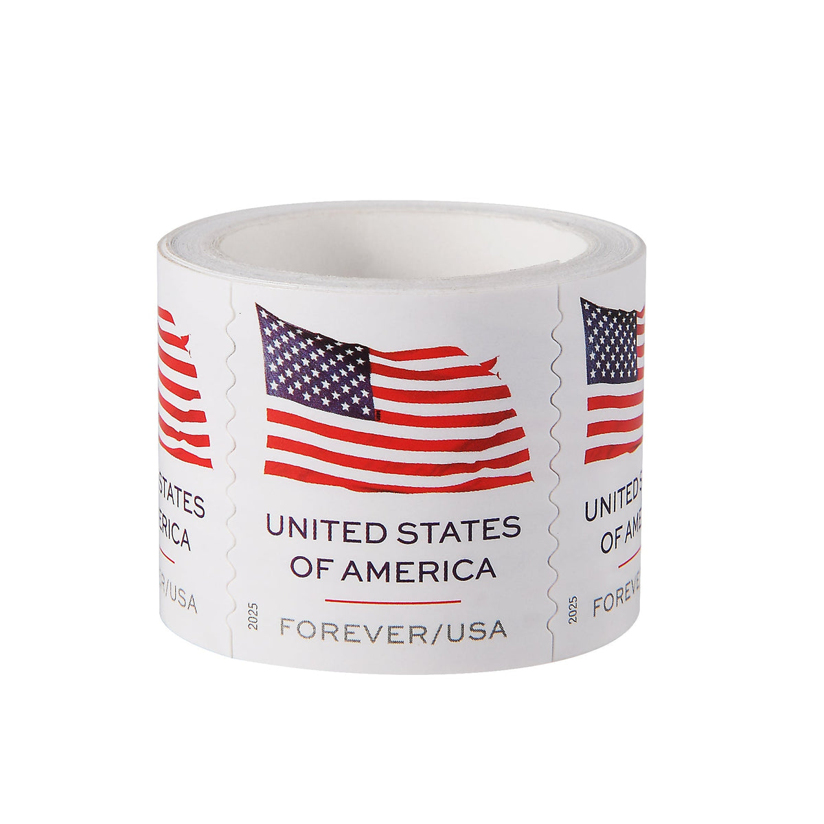 2025 US Flag Forever Stamps (Postage Stamps Roll of 100)