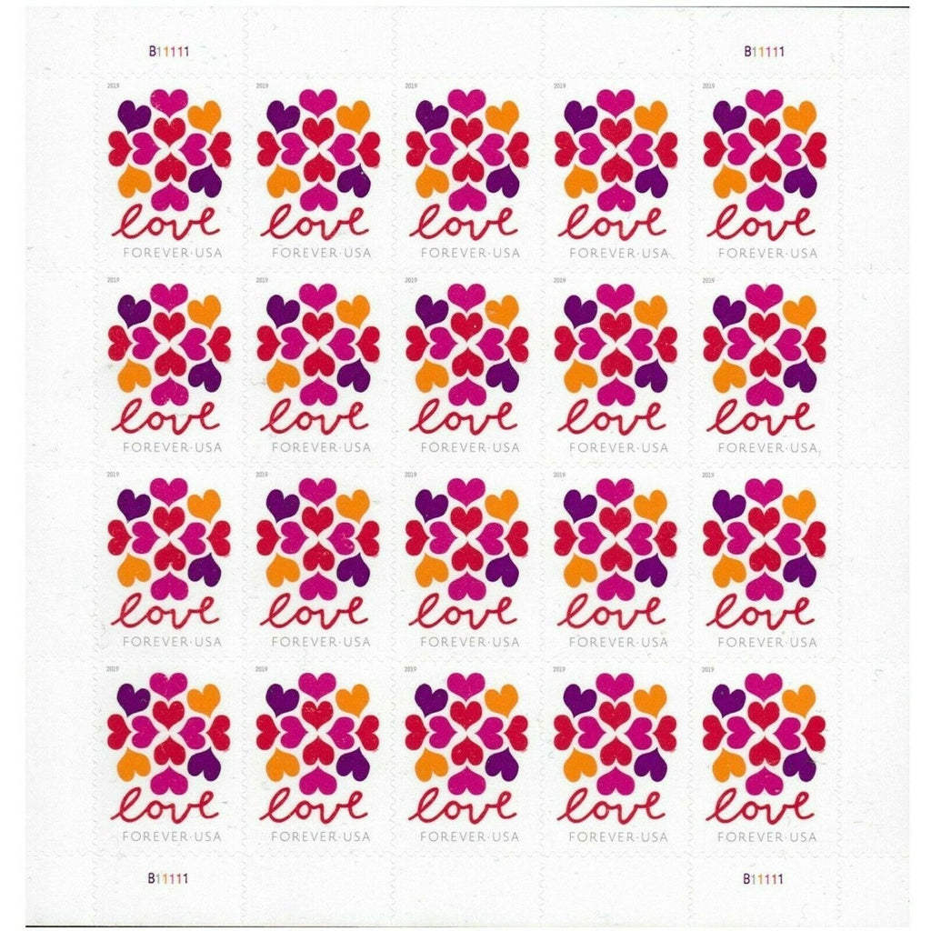 2019 First-Class Forever Stamp - Love Heart Blossoms