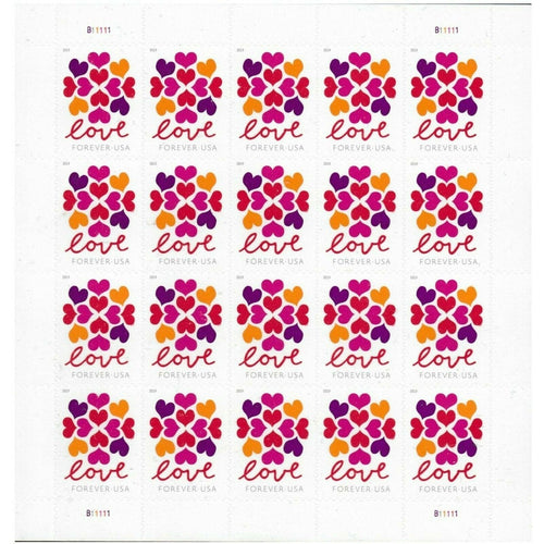2019 First-Class Forever Stamp - Love Heart Blossoms