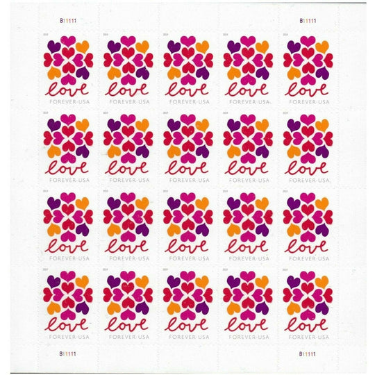 2019 First-Class Forever Stamp - Love Heart Blossoms