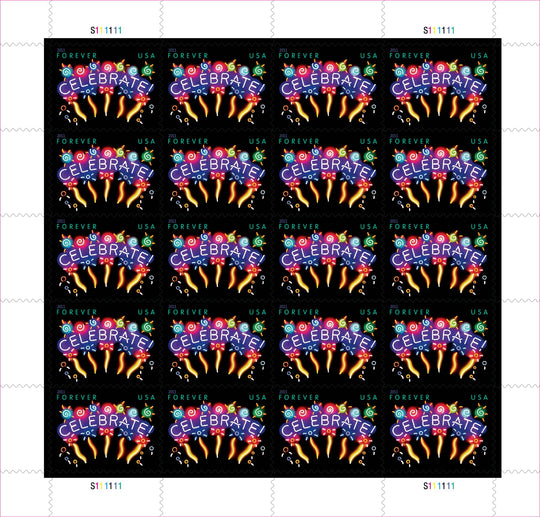 Celebrate Forever Postage Stamps