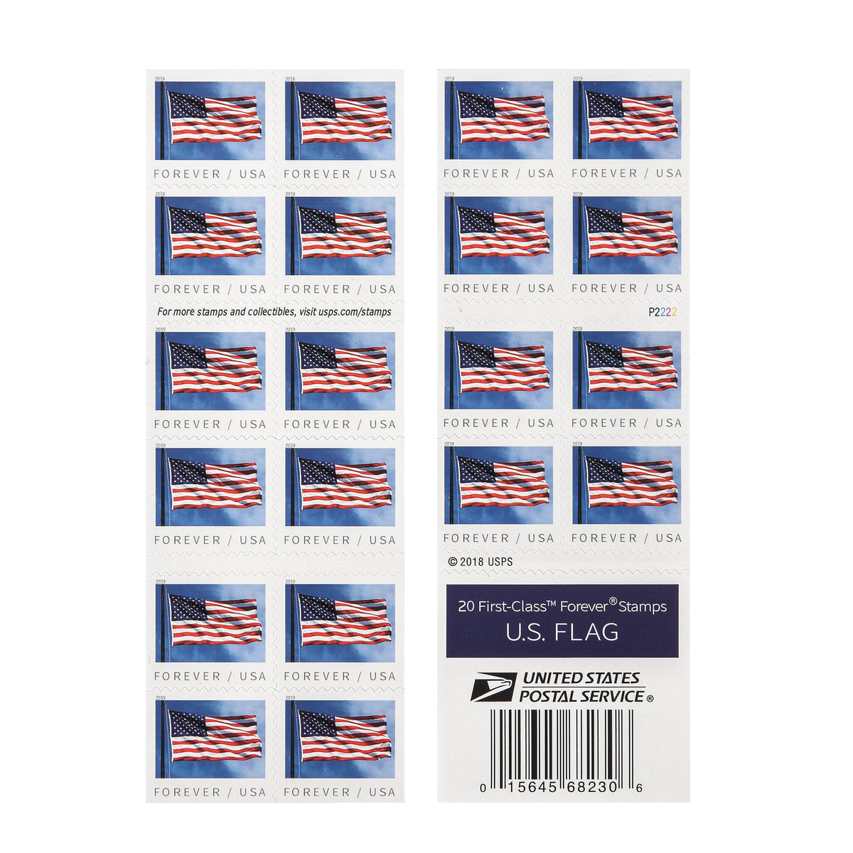 2019 US Flags Forever Postage Stamps available in Booklets and Coils