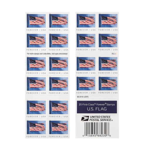2019 US Flags Forever Postage Stamps available in Booklets and Coils