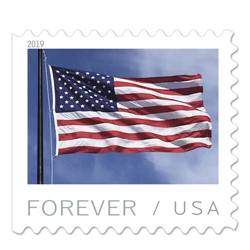 2019 US Flags Forever Postage Stamps available in Booklets and Coils