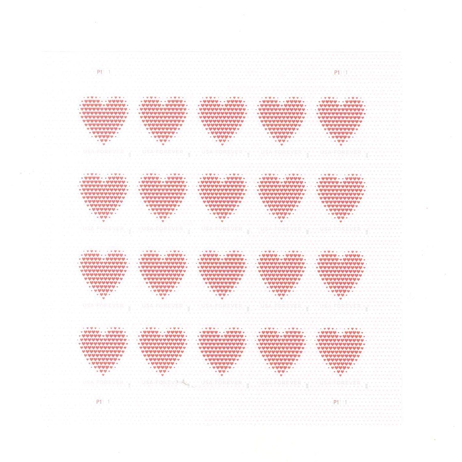 Made of Hearts Forever Postage Stamps