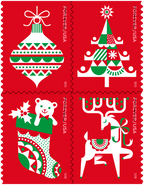 Holiday Delights Christmas Forever Postage Stamps