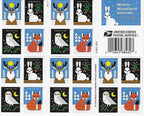 Winter Woodland Animals Forever Postage Stamps