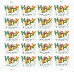 Happy Birthday Forever Postage Stamps