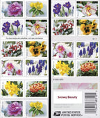 Snowy Beauty Bloom Forever Postage Stamps