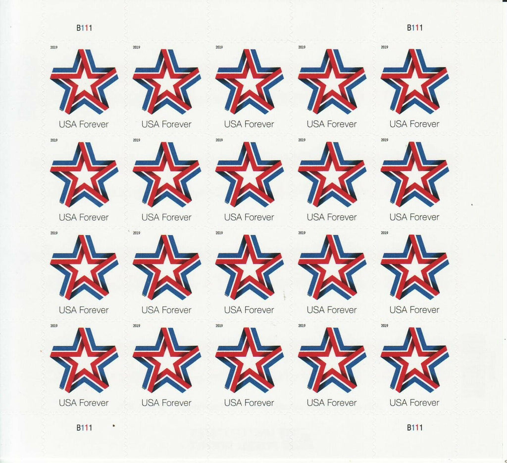Star Ribbon Forever Postage Stamps