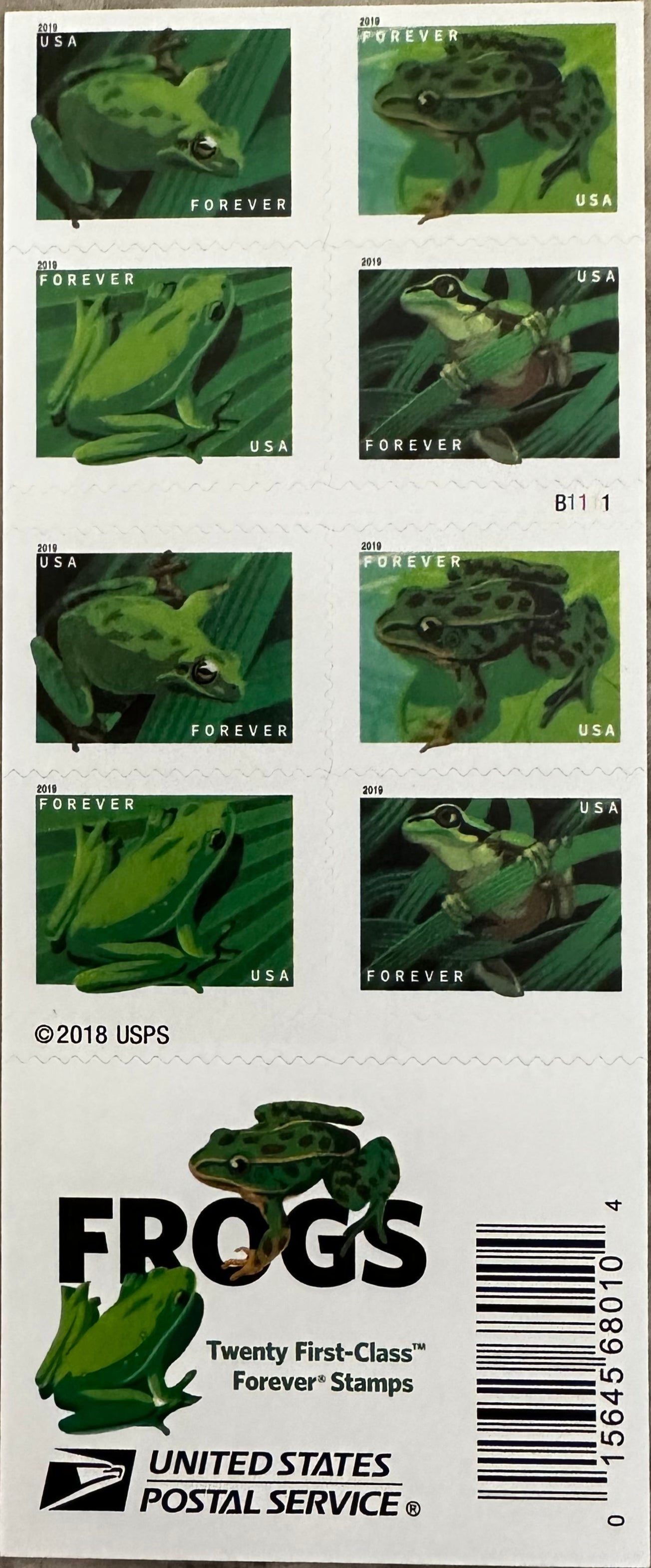 Frogs Forever Postage Stamps