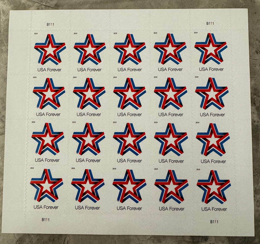 Star Ribbon Forever Postage Stamps