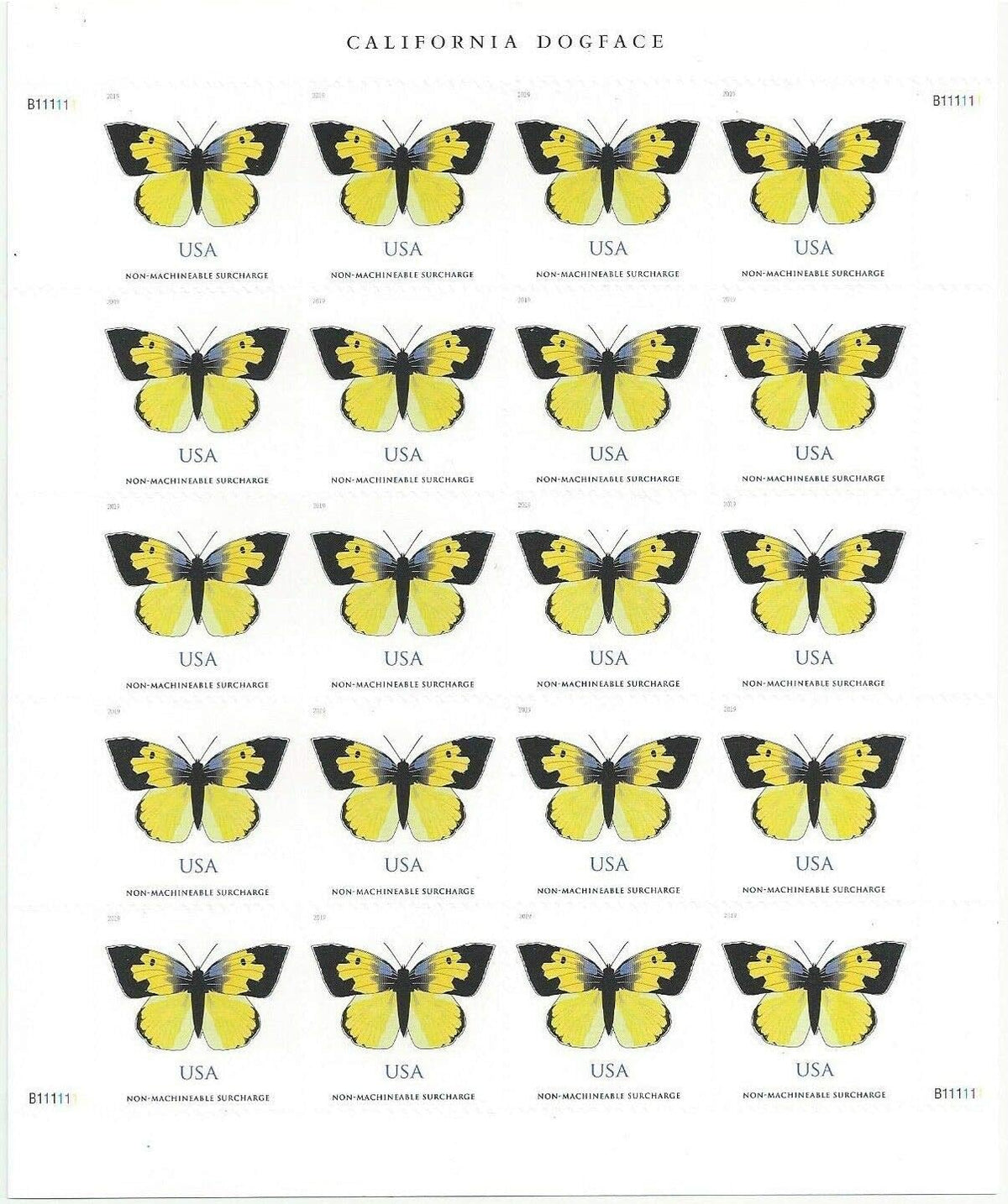 California Dogface Butterfly Forever Postage Stamps