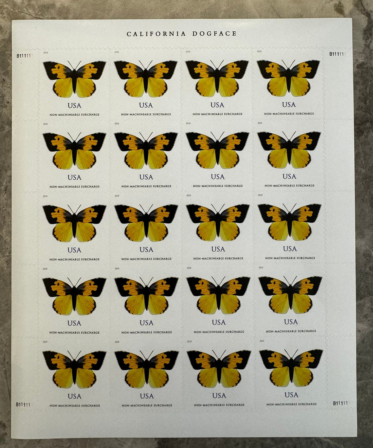 California Dogface Butterfly Forever Postage Stamps