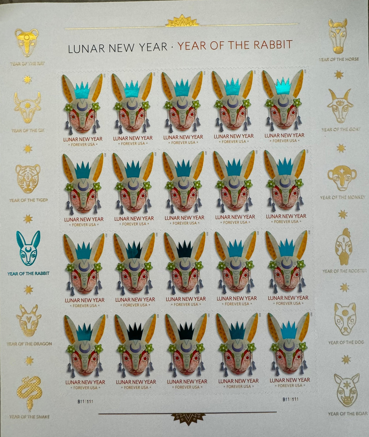 Year of the Rabbit Stamp Celebrates Lunar New Year Forever Postage Stamps